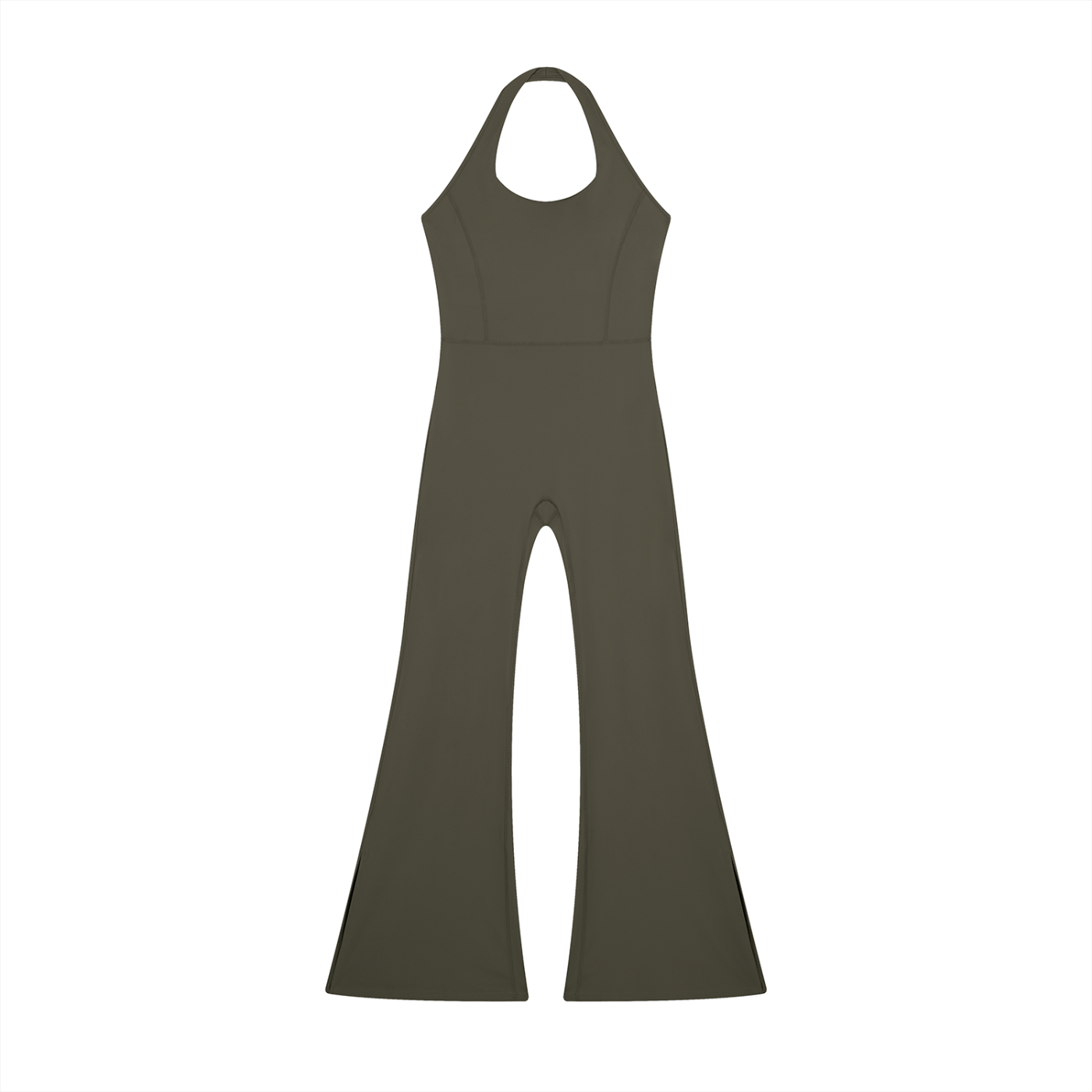 QC Halter Flared Jumpsuit