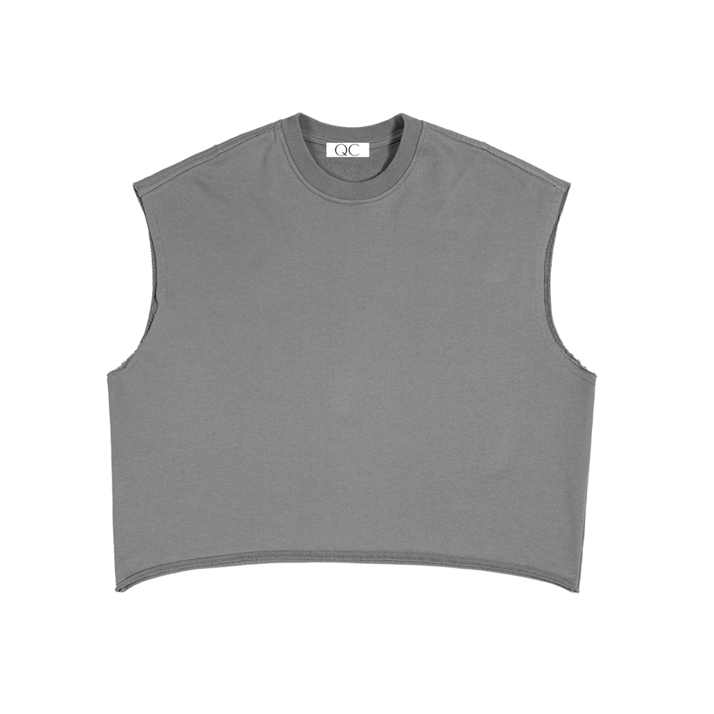 QC French Terry Boxy Tank Top