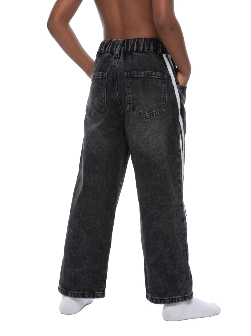 QC Kid’s Vintage Wash Side Stripe Jeans