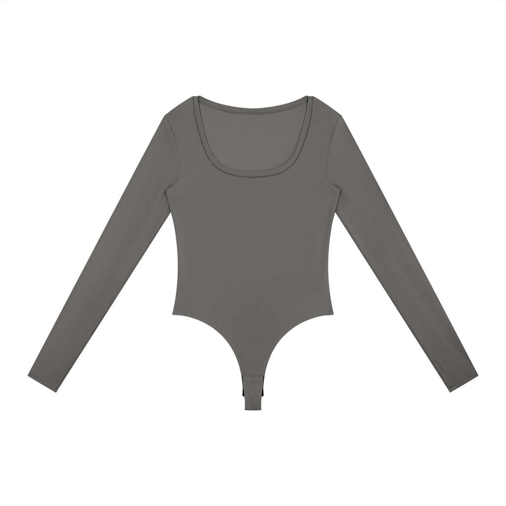 QC Long Sleeve Yoga Bodysuit