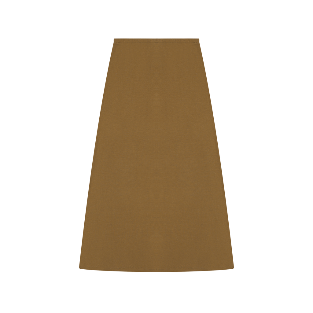 QC Women's Solid Color Knit Maxi Skirt