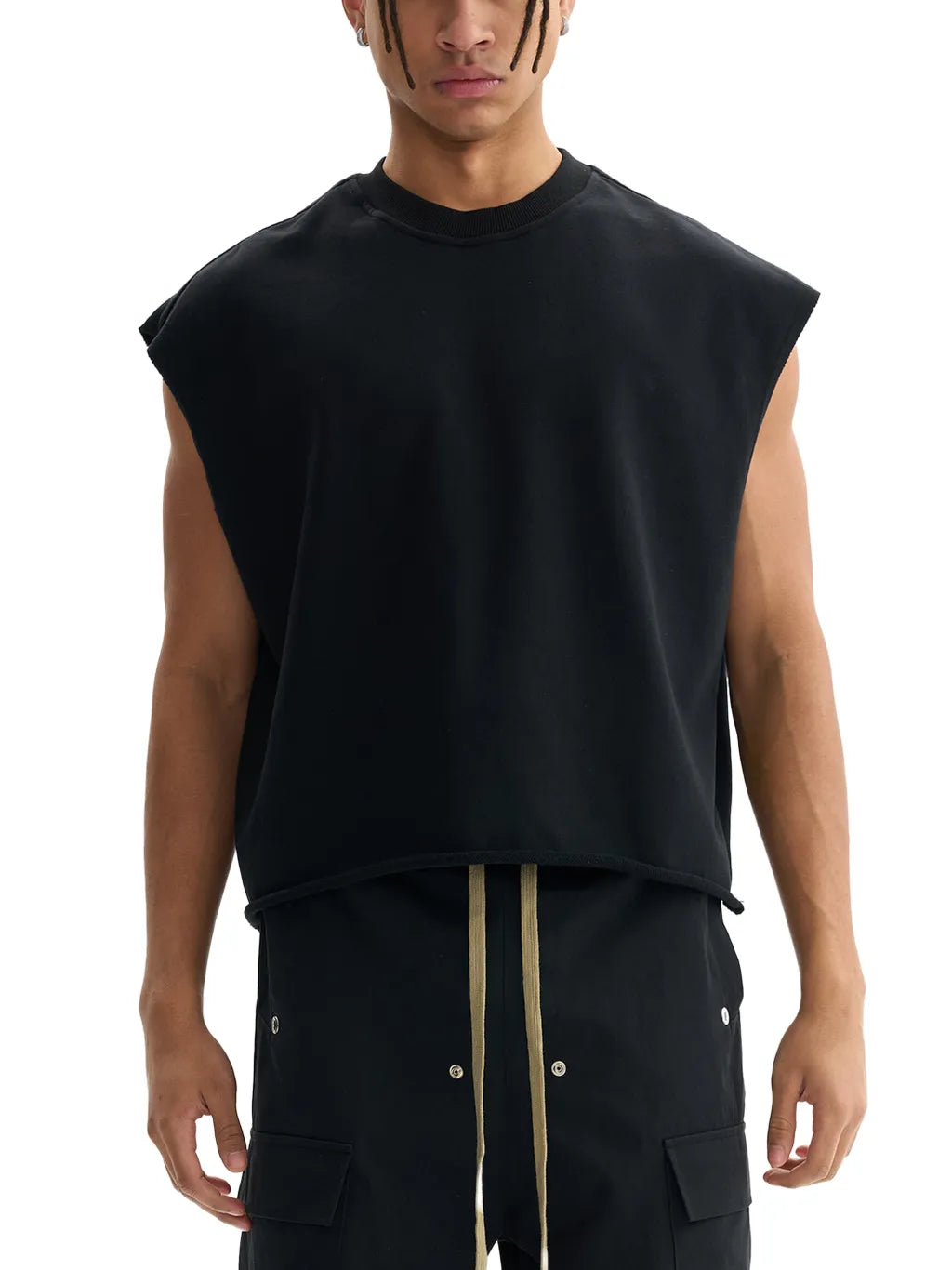 QC French Terry Boxy Tank Top