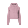 QC Cropped Half-Zip Hoodie