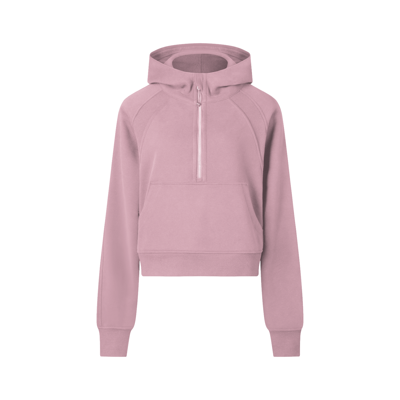 QC Cropped Half-Zip Hoodie
