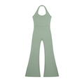 QC Halter Flared Jumpsuit