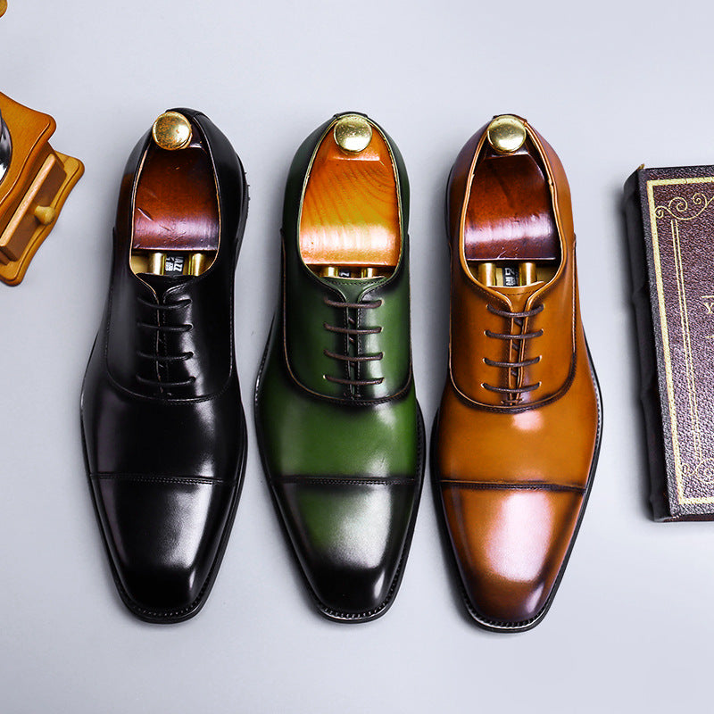 Cowhide  Business Dress Shoes Men's