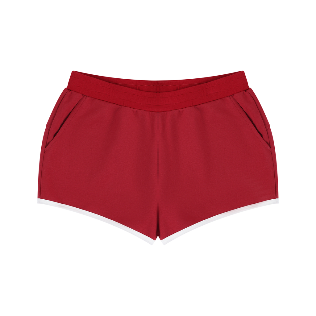 Retro Contrast Binding Shorts