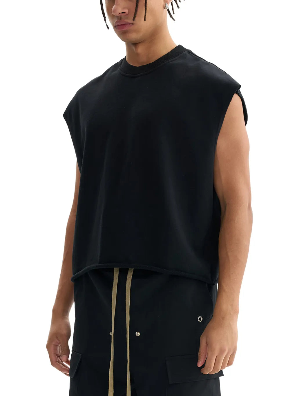 QC French Terry Boxy Tank Top