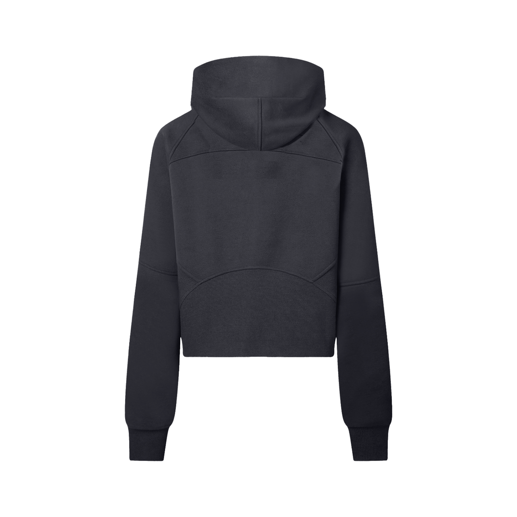 QC Cropped Half-Zip Hoodie