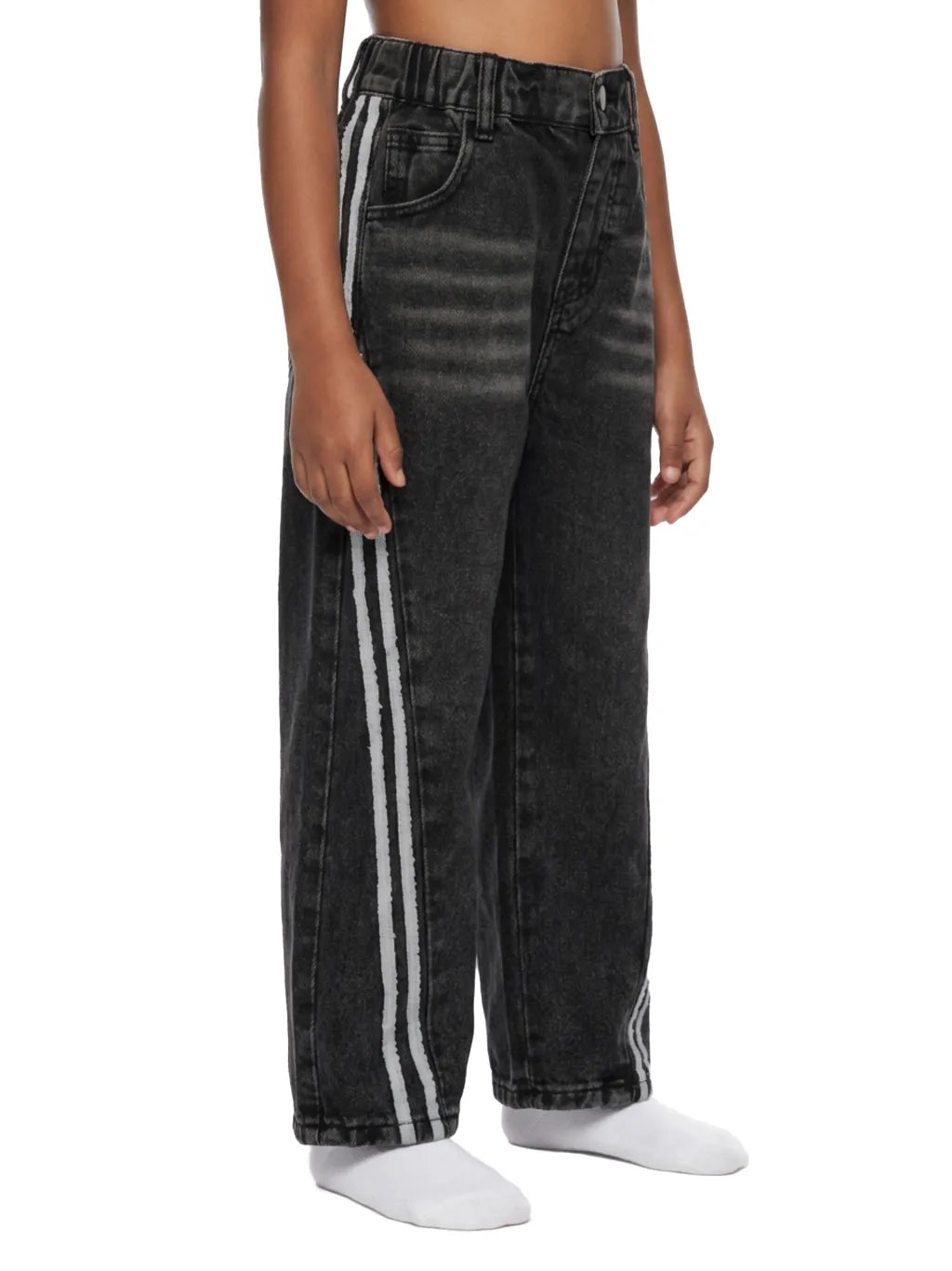 QC Kid’s Vintage Wash Side Stripe Jeans