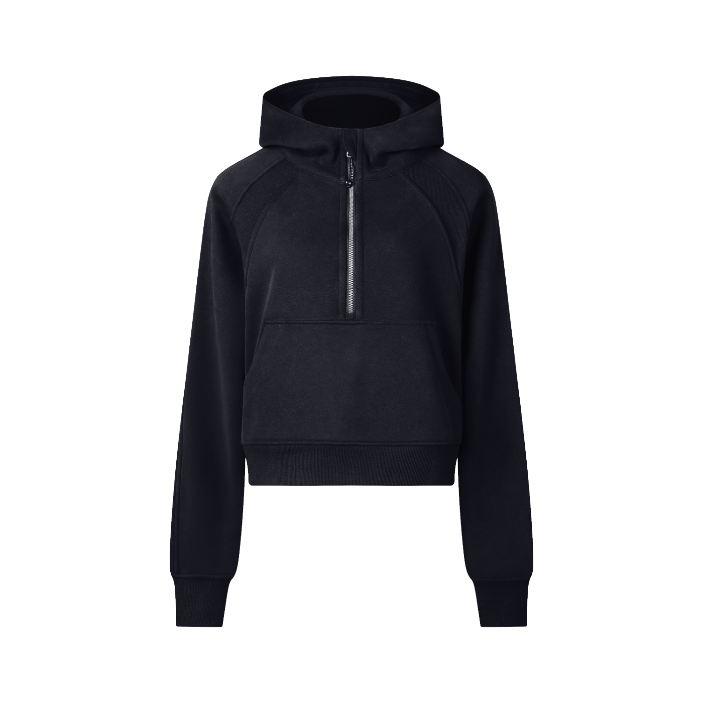 QC Cropped Half-Zip Hoodie