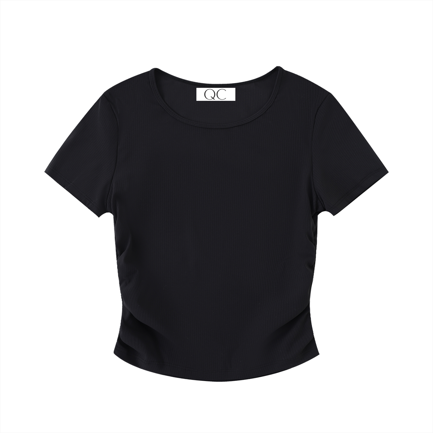 QC Ruched Bodycon Crop Top