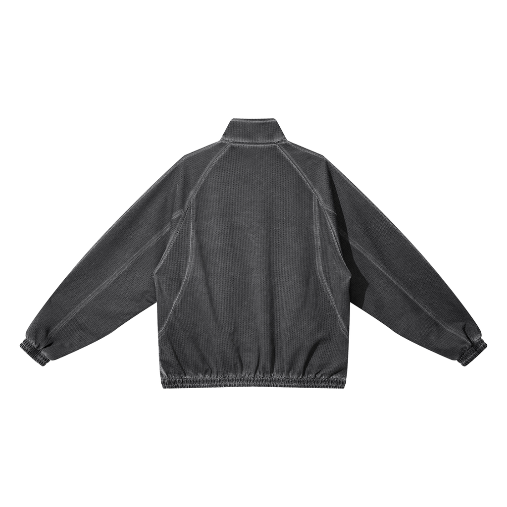 QC Vintage Wash Full Zip Mesh Jacket