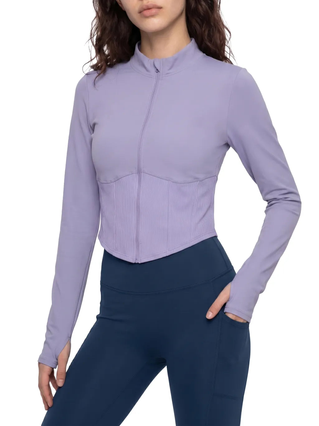 QC Slim Fit Full-Zip Yoga Jacket
