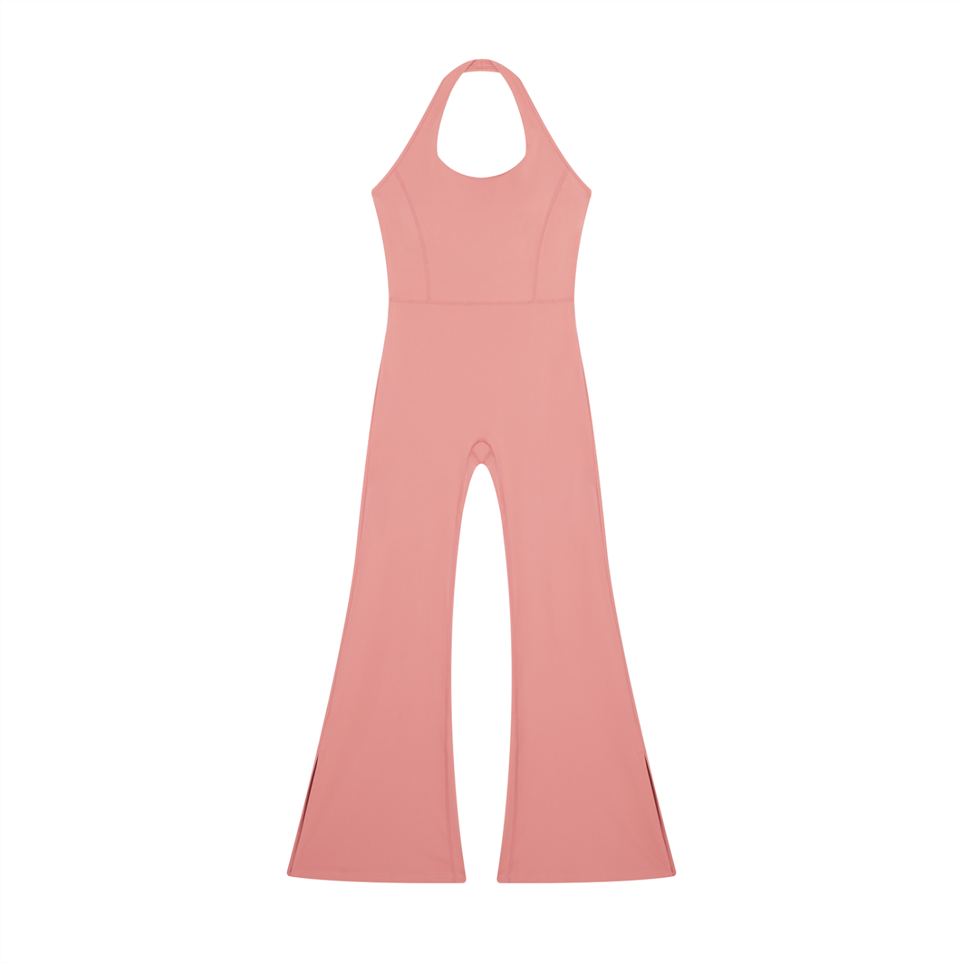 QC Halter Flared Jumpsuit