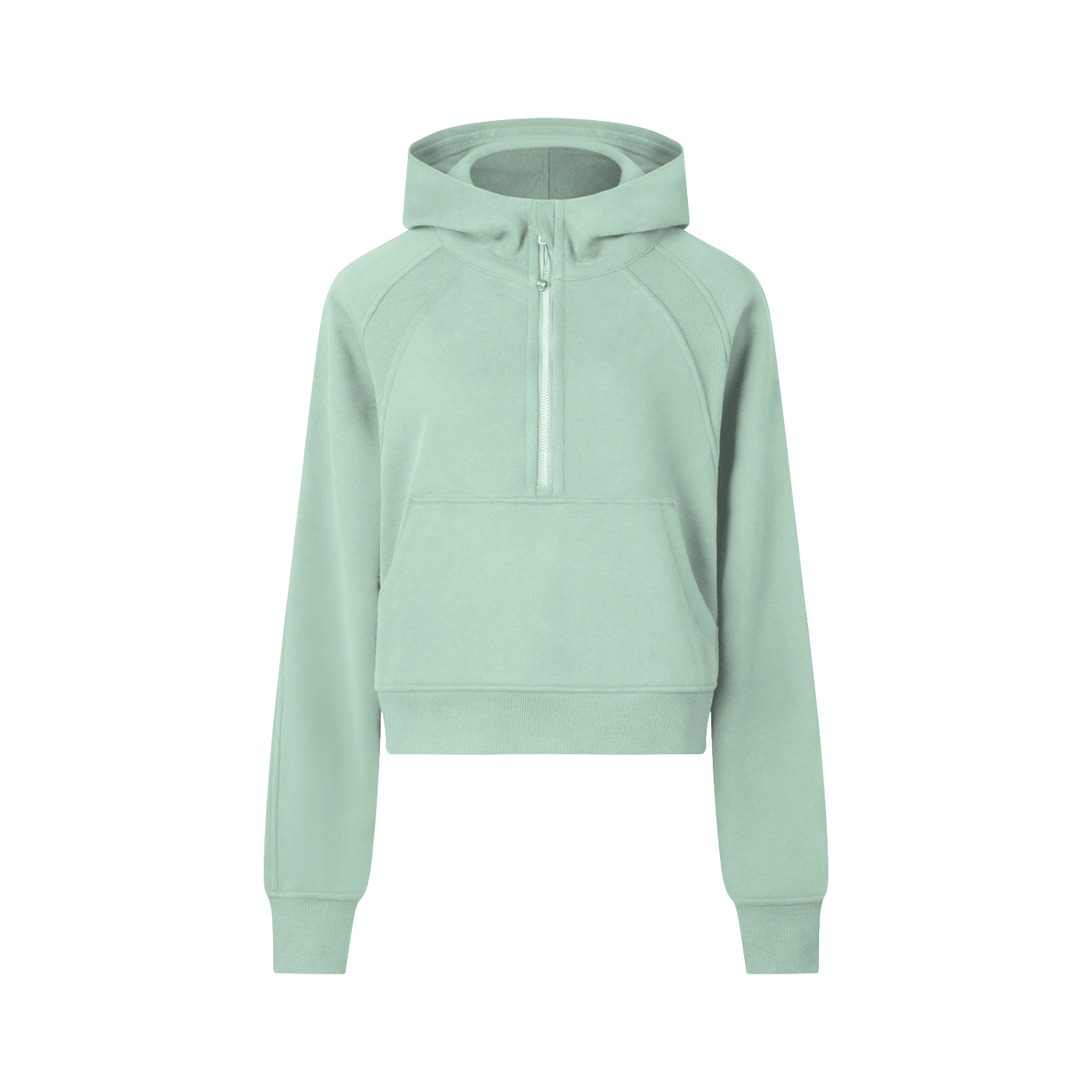 QC Cropped Half-Zip Hoodie