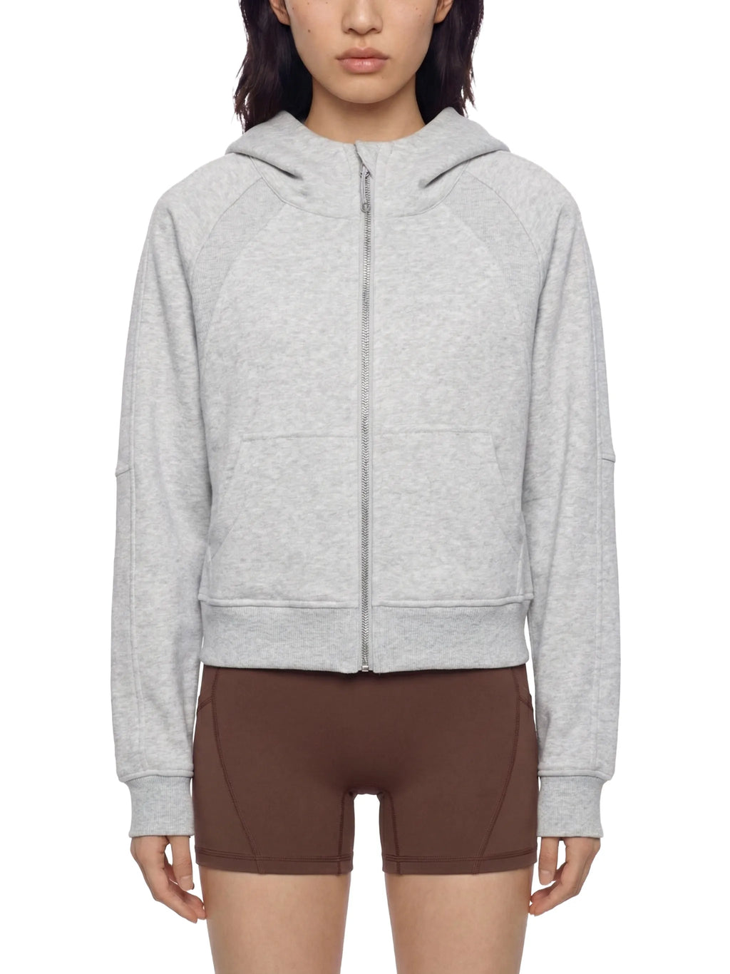 QC Cropped Zip-Through Hoodie